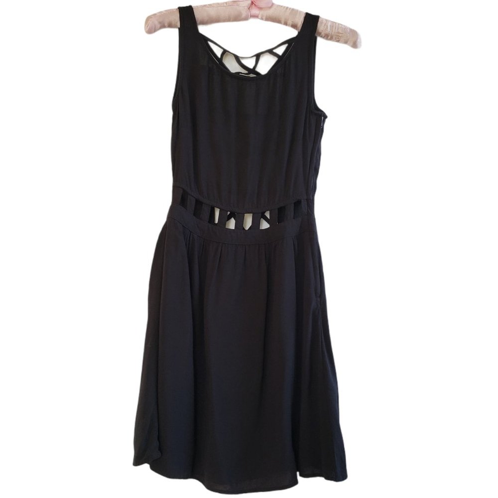 H&M Black Cutout Mini Dress